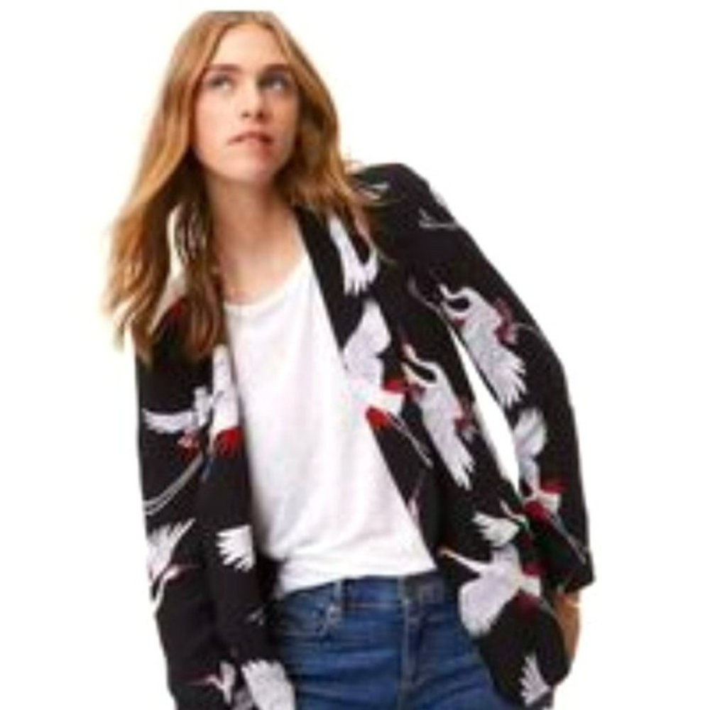 The Loft Bird Print Blazer
